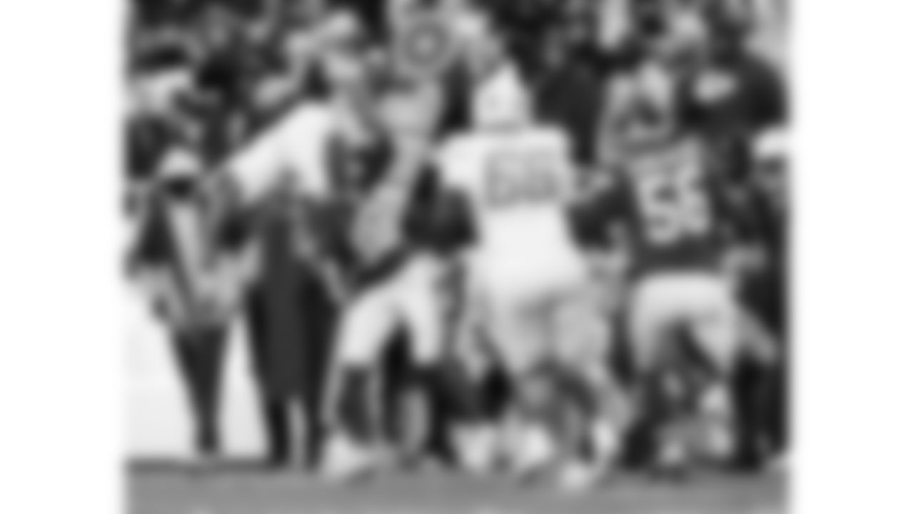 Kansas City Chiefs defensive back Kevin Knowles (38) makes a tackle during a week 15 NFL football game against the Los Angeles Chargers, Sunday, December 14, 2025 in Kansas City, MO.