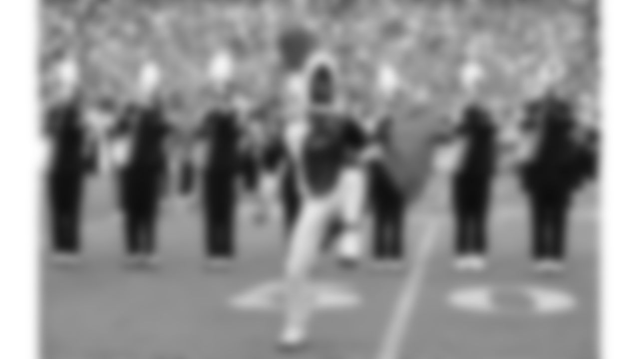 The Langston University Marching Pride Band performed at halftime during a week 2 NFL Football game against the Philadelphia Eagles on Sunday, September 14, 2025 in Kansas City, MO.