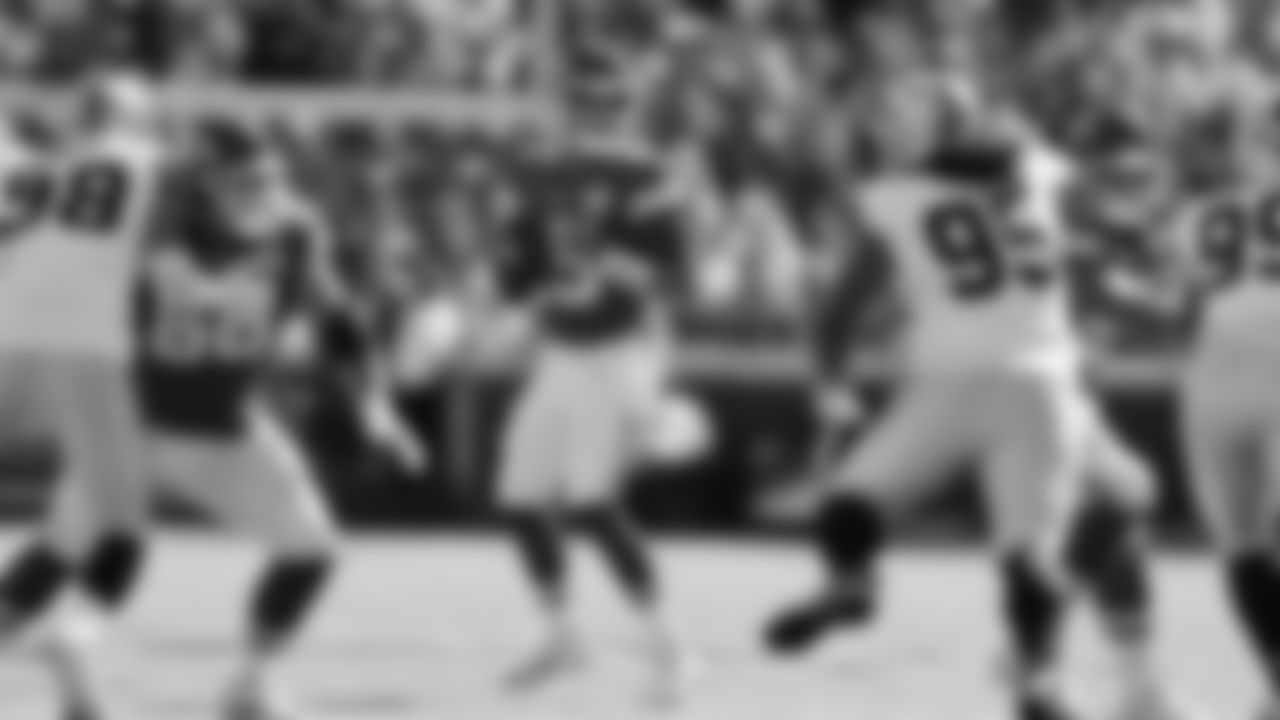 Kansas City Chiefs quarterback Patrick Mahomes (15) drops back to pass during a week 7 NFL Football game against the Las Vegas Raiders on Sunday, October 19, 2025 in Kansas City, MO.