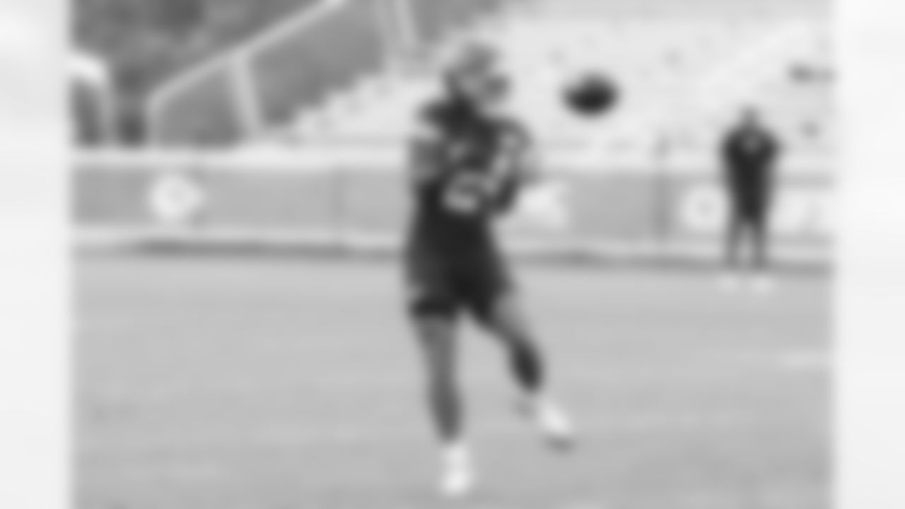 Kansas City Chiefs wide receiver Skyy Moore (24) on the field during training camp on day 4 of practice Friday, July 25, 2025.
