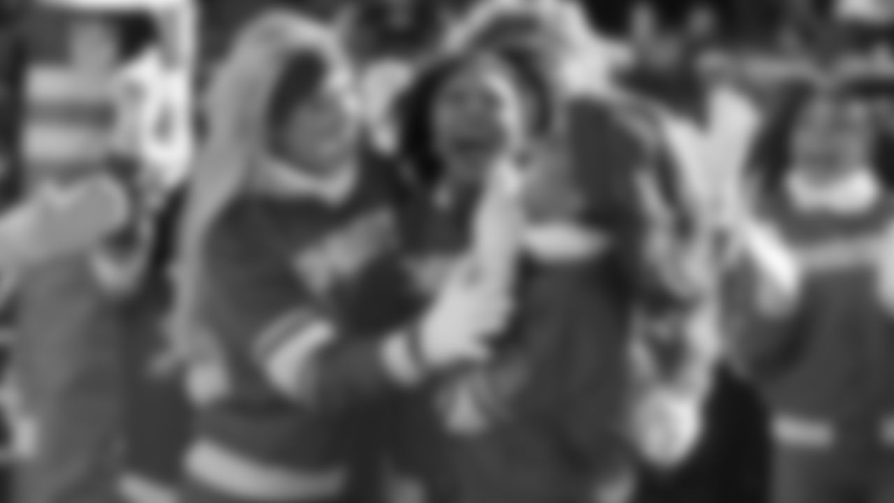 The Kansas City Chiefs Cheerleaders announce Sadie as their 2026 Pro Bowl Cheerleader on the field during a week 15 NFL Football game against the Los Angeles Chargers on Sunday, December 14, 2025 in Kansas City, MO.