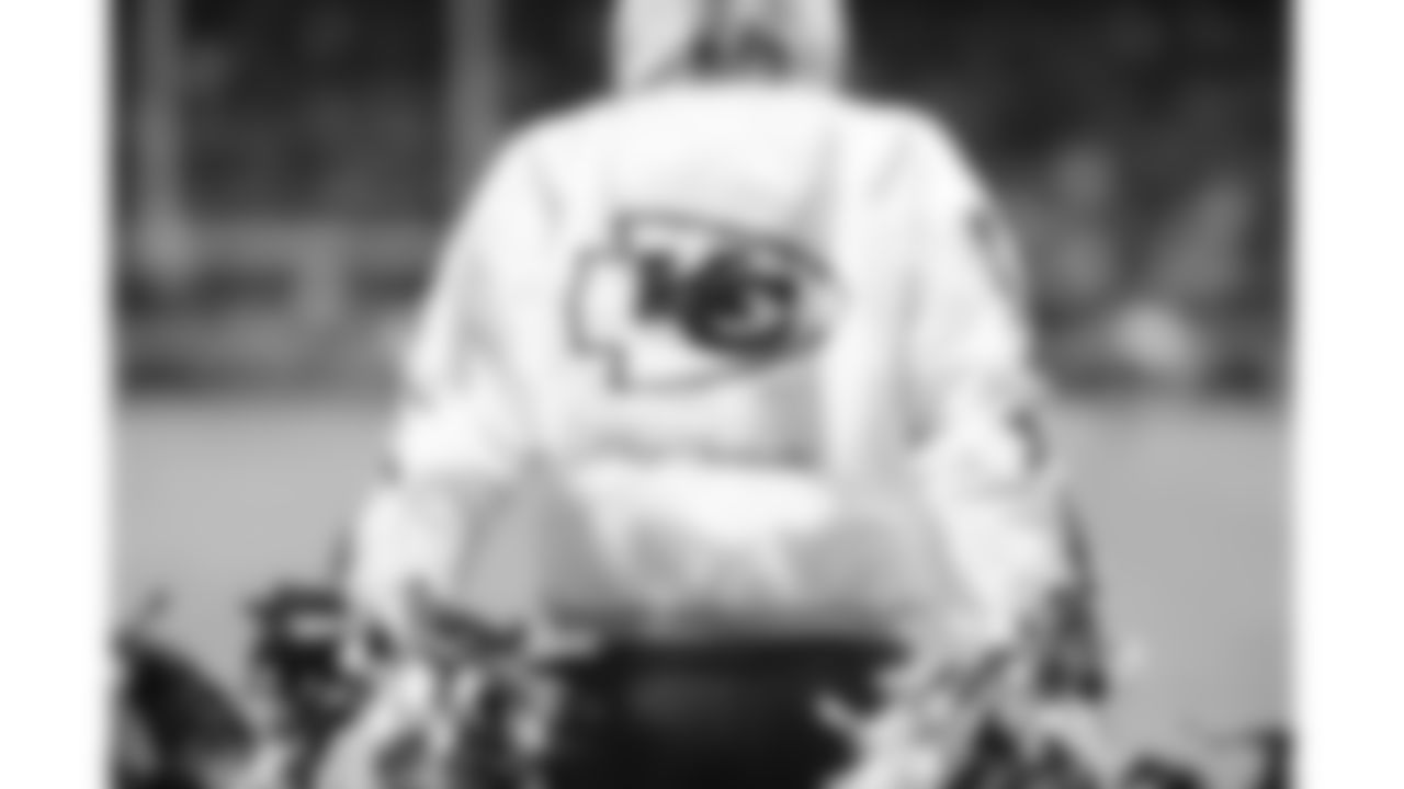 Kansas City Chiefs Cheerleaders perform during a week 14 NFL Football game against the Houston Texans on Sunday, December 7, 2025 in Kansas City, MO.