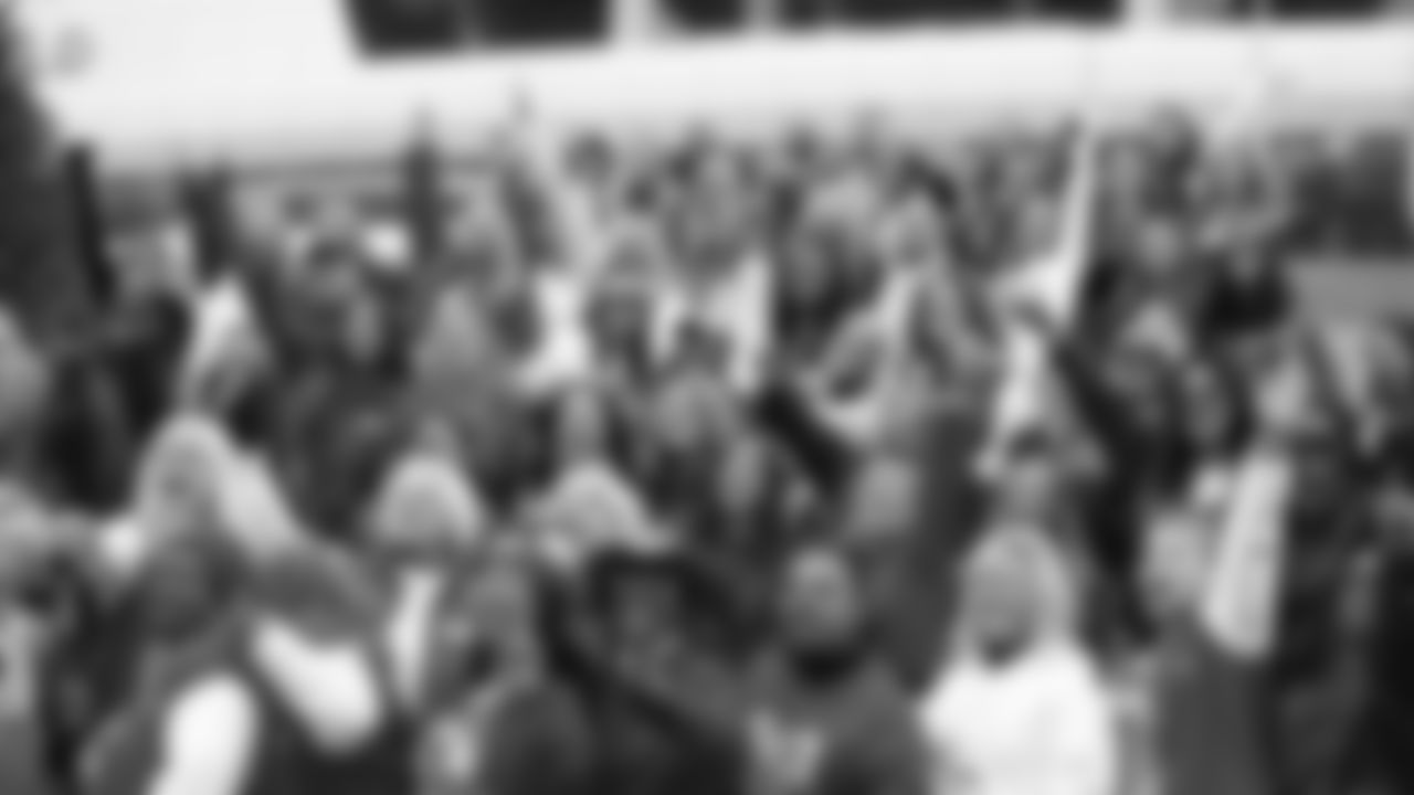 Kansas City Chiefs Alumni Cheerleaders prior to a week 12 NFL Football game against the Indianapolis Colts on Sunday, November 23, 2025 in Kansas City, MO.