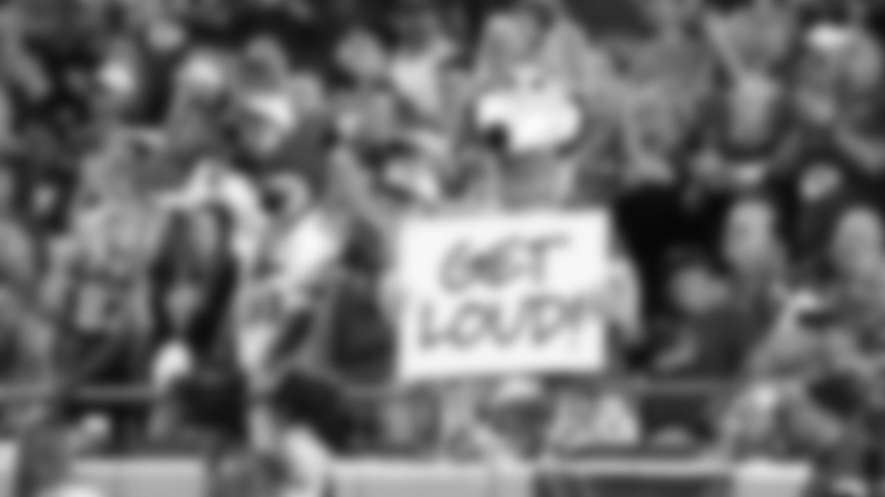 KC Wolf during the week 6 NFL football game against the Detroit Lions, Sunday, October 12, 2025 in Kansas City, MO.