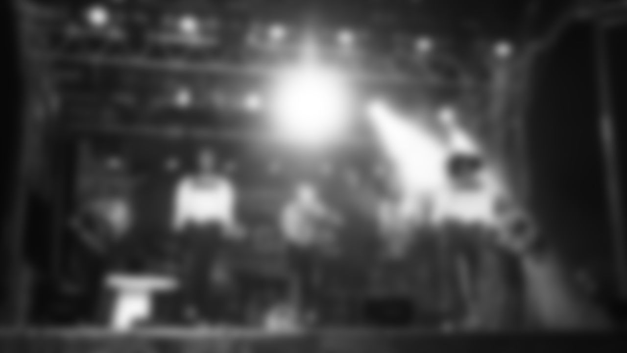 Kansas City Chiefs Cheerleaders perform at the Ford Tailgate District prior to a week 14 NFL Football game against the Houston Texans on Sunday, December 7, 2025 in Kansas City, MO.