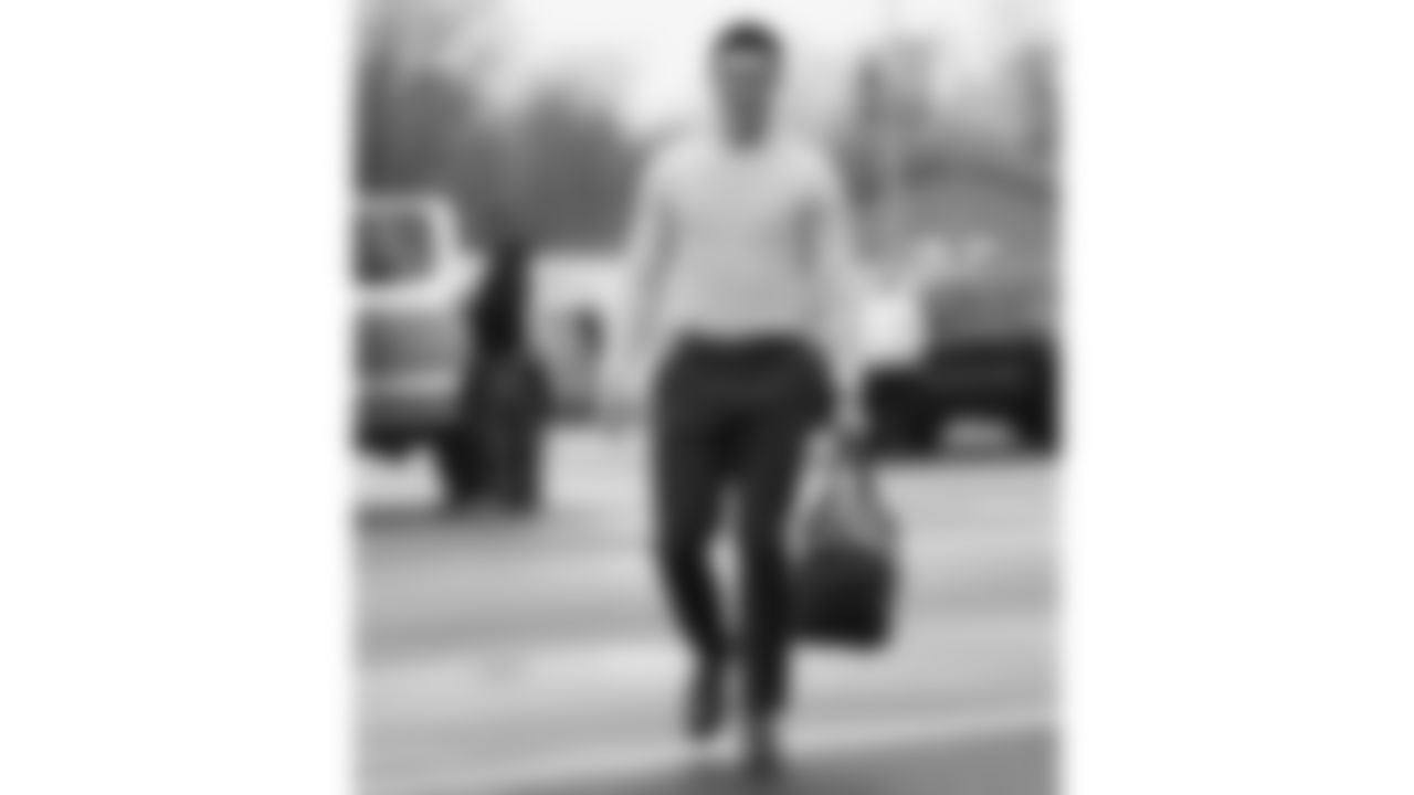 Kansas City Chiefs punter Matt Araiza (14) arrives prior to an NFL week 17 matchup against the Denver Broncos, Thursday, December 25, 2025.