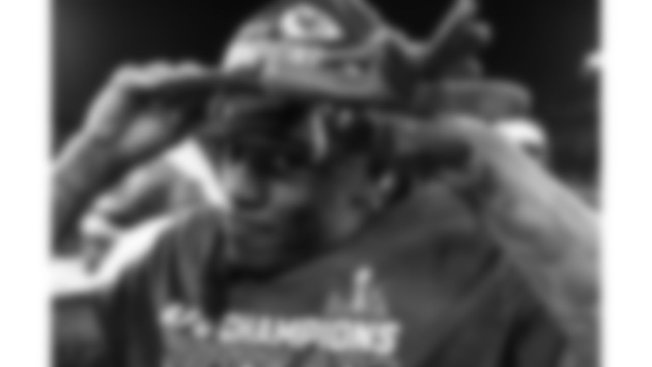 Kansas City Chiefs wide receiver Richie James (17) following the AFC Championship Game against the Baltimore Ravens on Sunday, January 28, 2024 in Baltimore, MD.