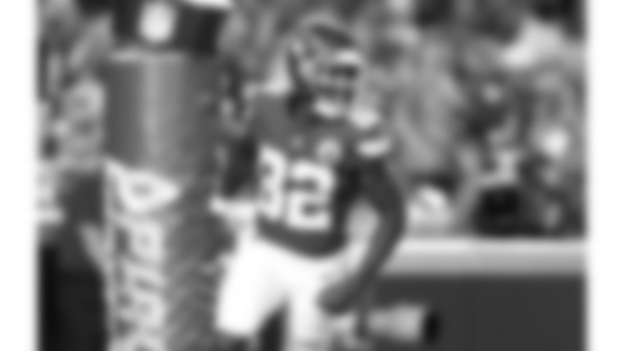 Kansas City Chiefs wide receiver Jimmy Holiday (82) celebrates during a preseason week 3 NFL football game against the Chicago Bears, Friday, August 22, 2025 in Kansas City, MO.