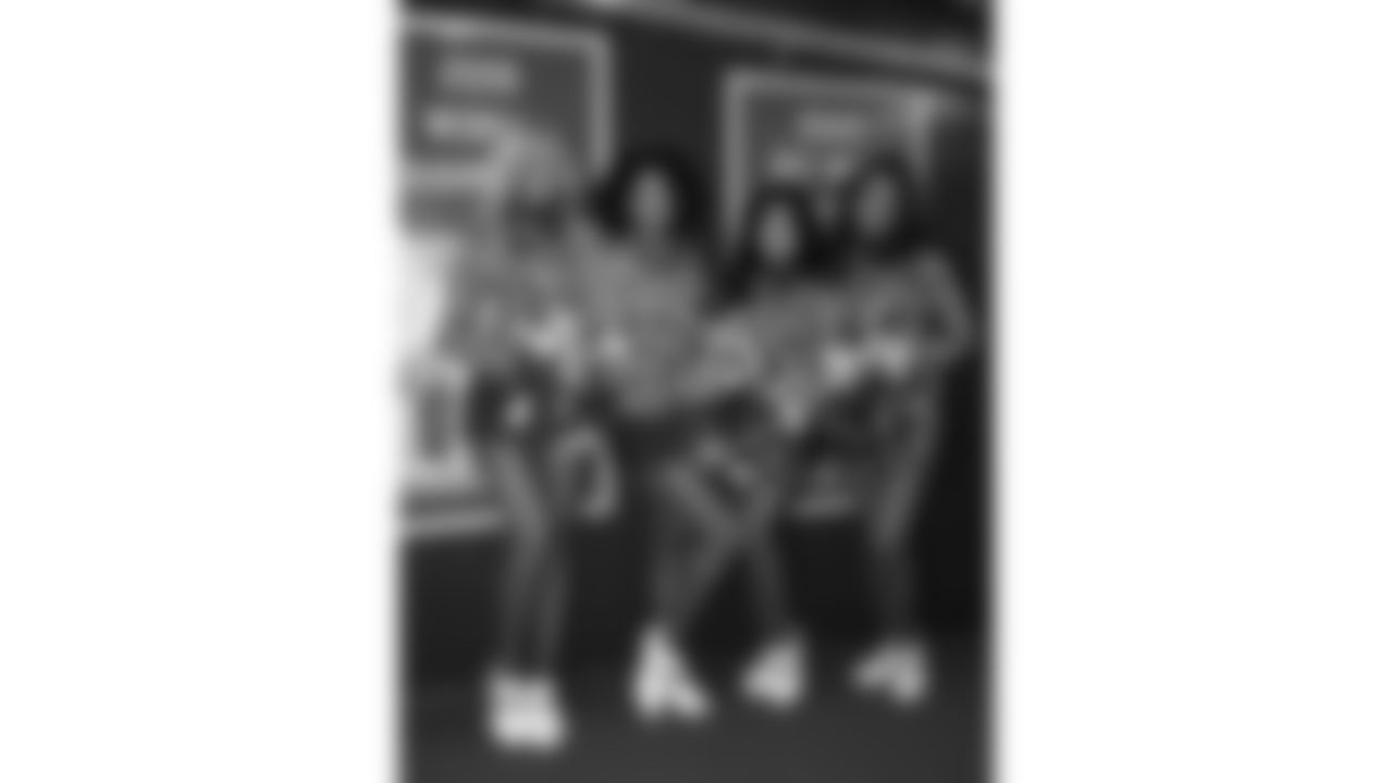 Kansas City Chiefs Cheerleaders before a week 8 NFL football game against the Washington Commanders, Monday, October 27, 2025, in Kansas City, MO.