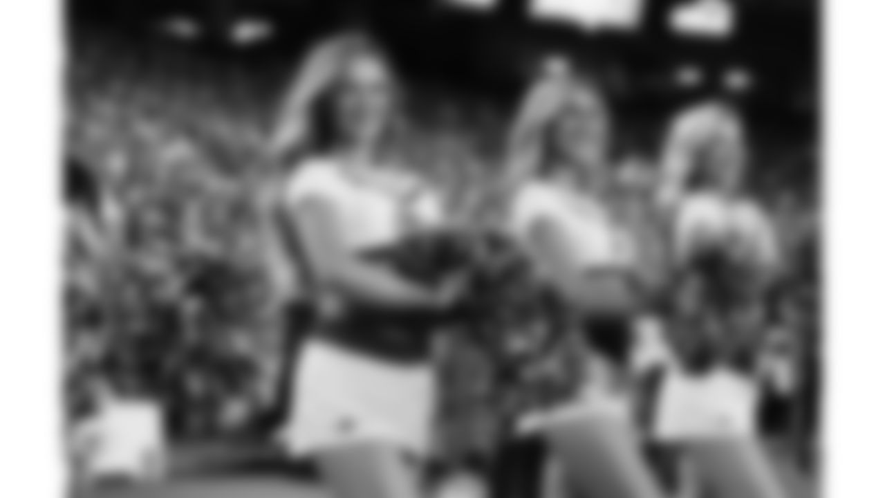 Kansas City Chiefs Cheerleaders prior to the week 6 NFL football game against the Detroit Lions, Sunday, October 12, 2025 in Kansas City, MO.