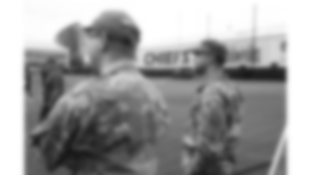 Service members from the Whiteman U.S. Air Force Base during day 1 of the Season Ticket Member First Look Event on Tuesday June 17, 2025 in Kansas City, MO.