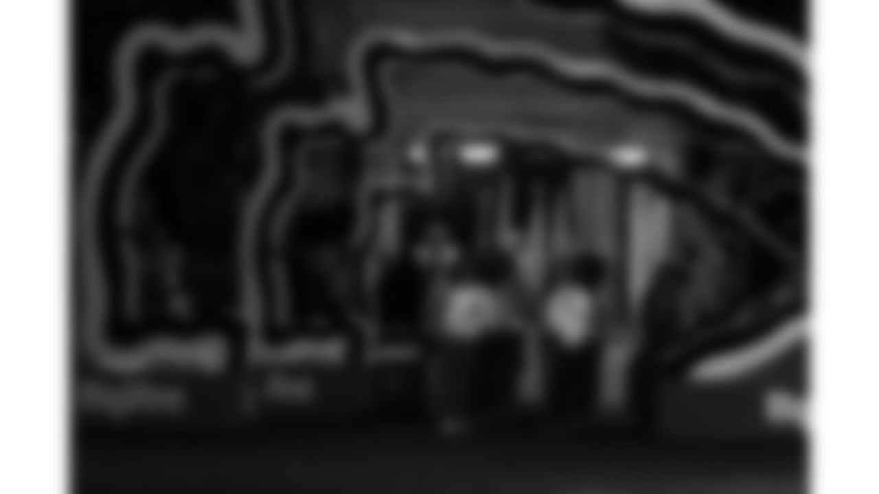 Kansas City Chiefs Cheerleaders enter the field prior to a week 14 NFL Football game against the Houston Texans on Sunday, December 7, 2025 in Kansas City, MO.