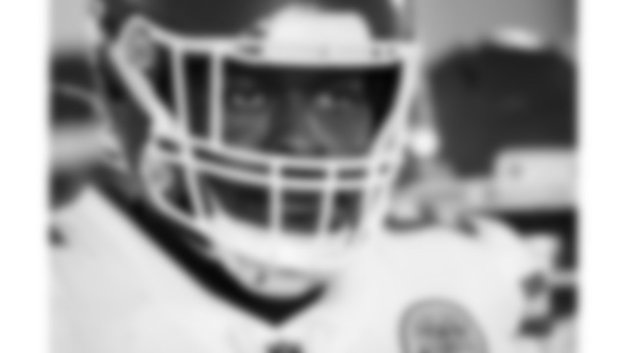 Kansas City Chiefs offensive lineman Trey Smith (65) in the tunnel prior to a week 11 NFL Football game against the Denver Broncos on Sunday, November 16, 2025 in Denver, Colorado.