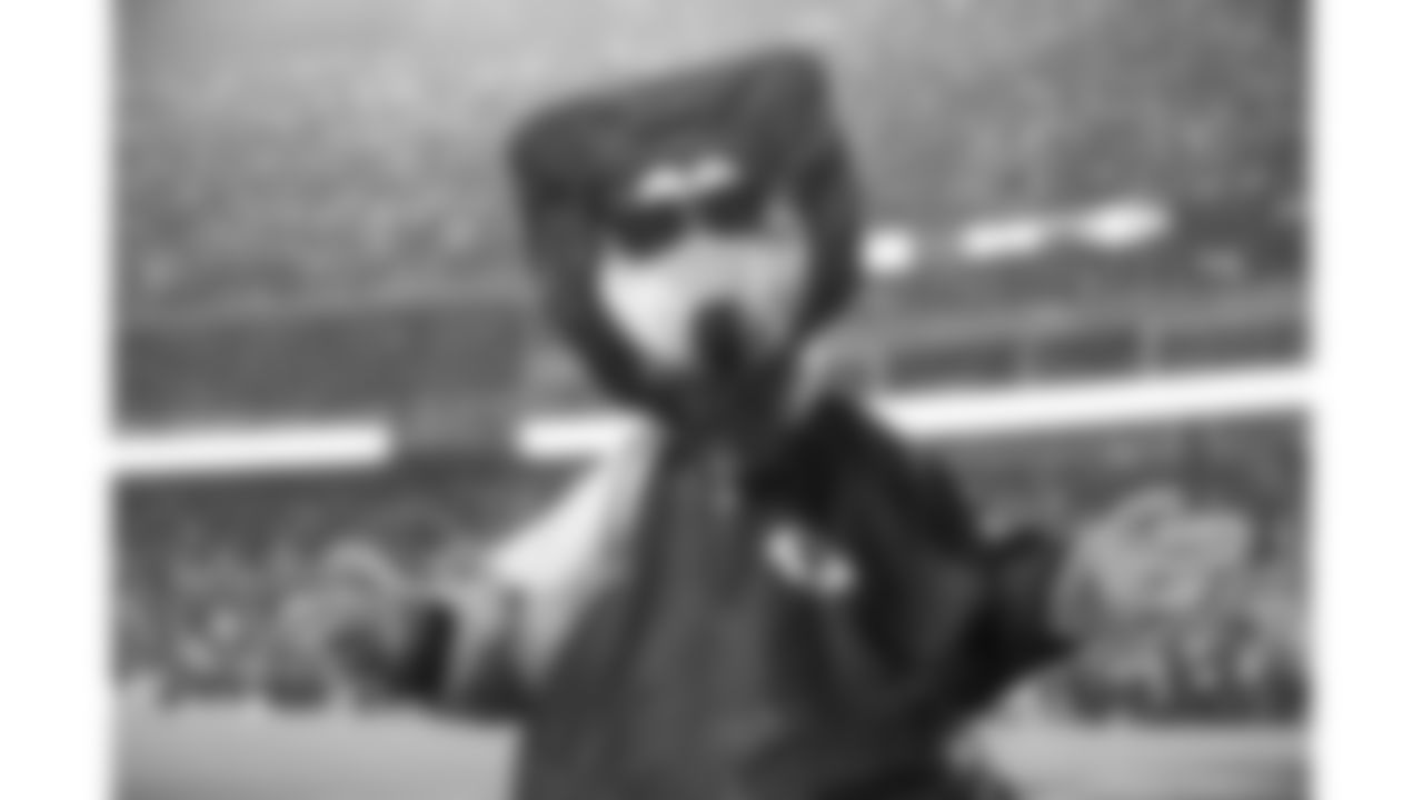 KC Wolf during an NFL football game against the Buffalo Bills at Arrowhead Stadium on Sunday, October 10, 2021 in Kansas City, Missouri.