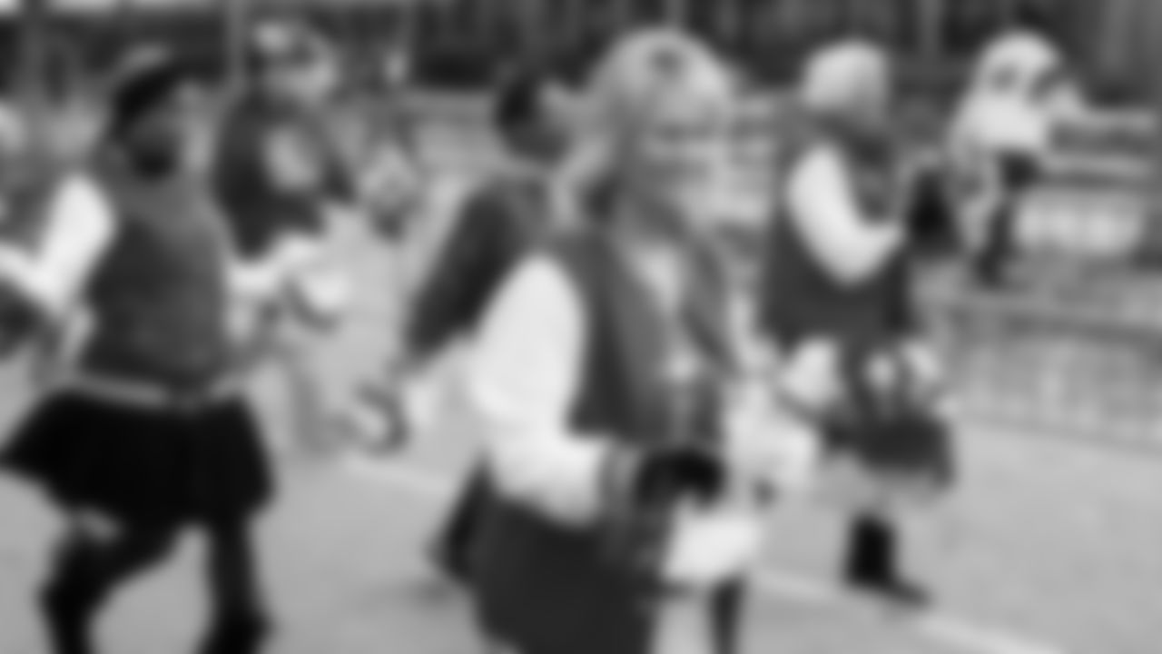 Kansas City Chiefs Alumni Cheerleaders in the pregame parade prior to a week 12 NFL Football game against the Indianapolis Colts on Sunday, November 23, 2025 in Kansas City, MO.