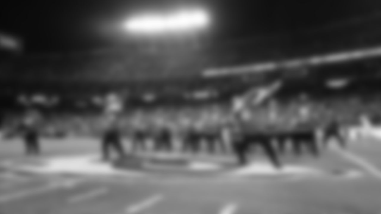 Kansas City Chiefs Rumble performs during the NFL Week 14 matchup against the Los Angeles Chargers on Sunday, December 11, 2024 in Kansas City, MO.
