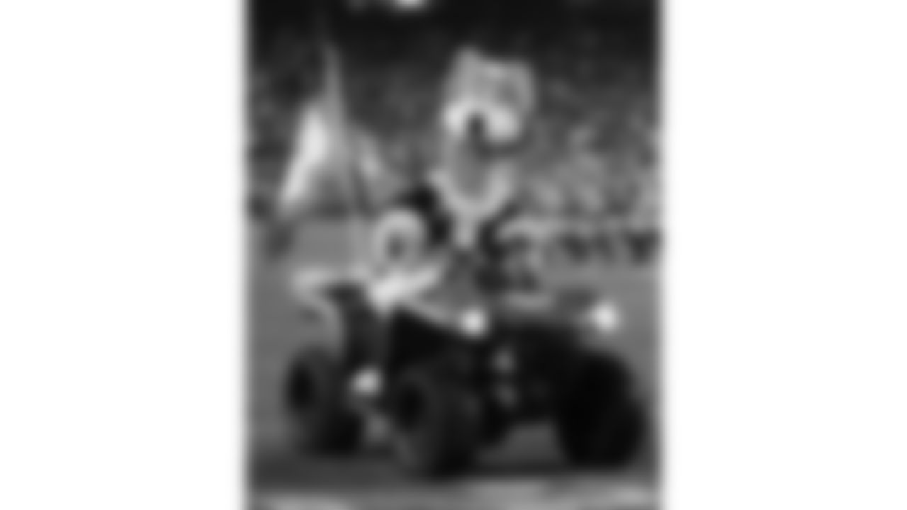 The Kansas City Chiefs Cheerleaders and Entertainment teams prior to a week 17 NFL Football game against the Denver Broncos on December 25, 2025 in Kansas City, MO.