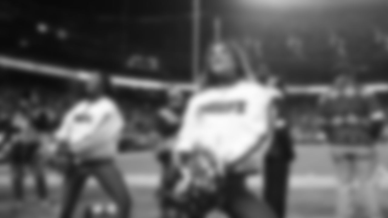 Kansas City Chiefs Cheerleaders perform during a week 14 NFL Football game against the Houston Texans on Sunday, December 7, 2025 in Kansas City, MO.