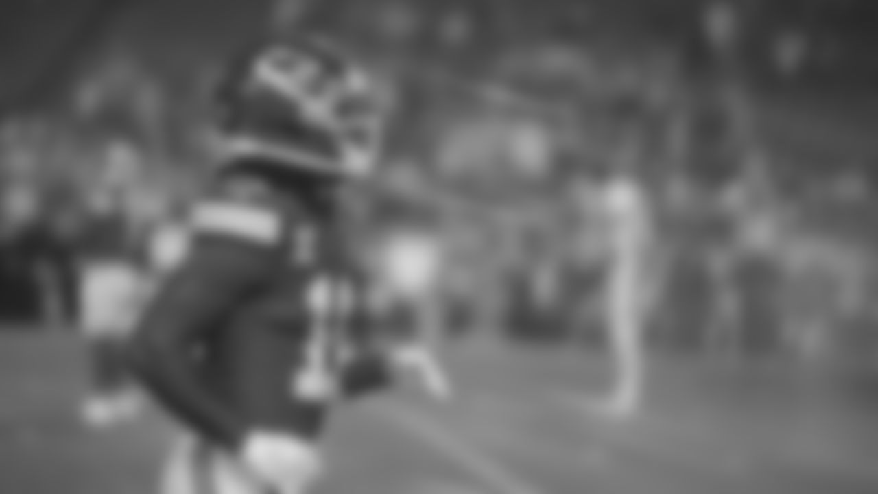 Kansas City Chiefs wide receiver Jalen Royals (11) warms up prior to an NFL week 17 matchup against the Denver Broncos, Thursday, December 25, 2025.