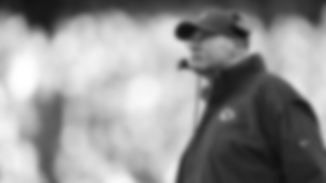 Kansas City Chiefs Head Coach Andy Reid looks on during a week 12 NFL Football game against the Indianapolis Colts on Sunday, November 23, 2025 in Kansas City, MO