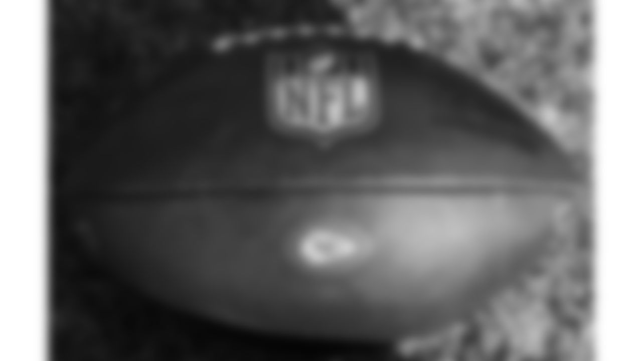 A football during week 14 practice on Friday December 5, 2025 in Kansas City, MO.