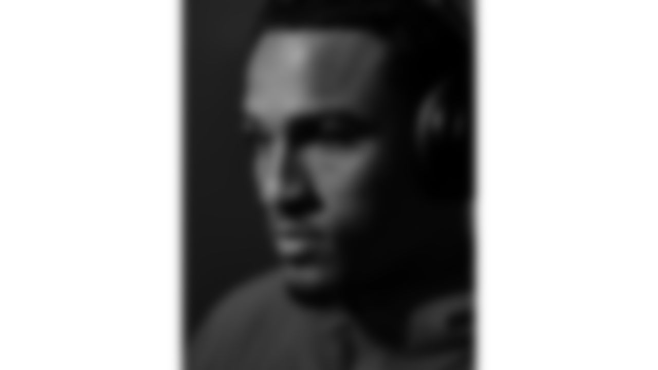 Kansas City Chiefs cornerback Trent McDuffie (22) walks down the 50-yard tunnel at GEHA Field at Arrowhead Stadium prior to a week 6 NFL football game against the Detroit Lions, Sunday, October 12, 2025 in Kansas City, MO.