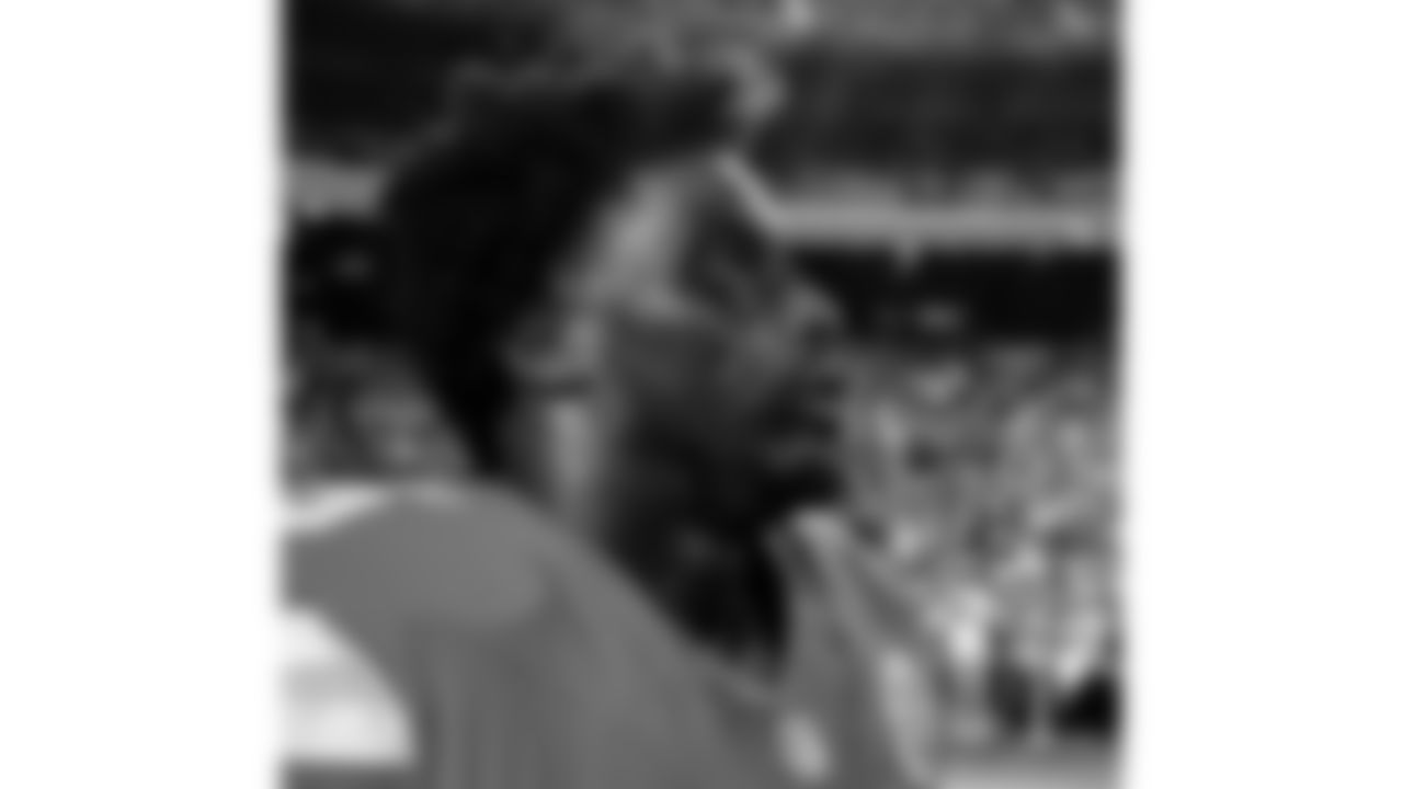 A close up portrait of Kansas City Chiefs defensive tackle Omarr Norman-Lott (55) prior to the week 6 NFL football game against the Detroit Lions, Sunday, October 12, 2025 in Kansas City, MO.