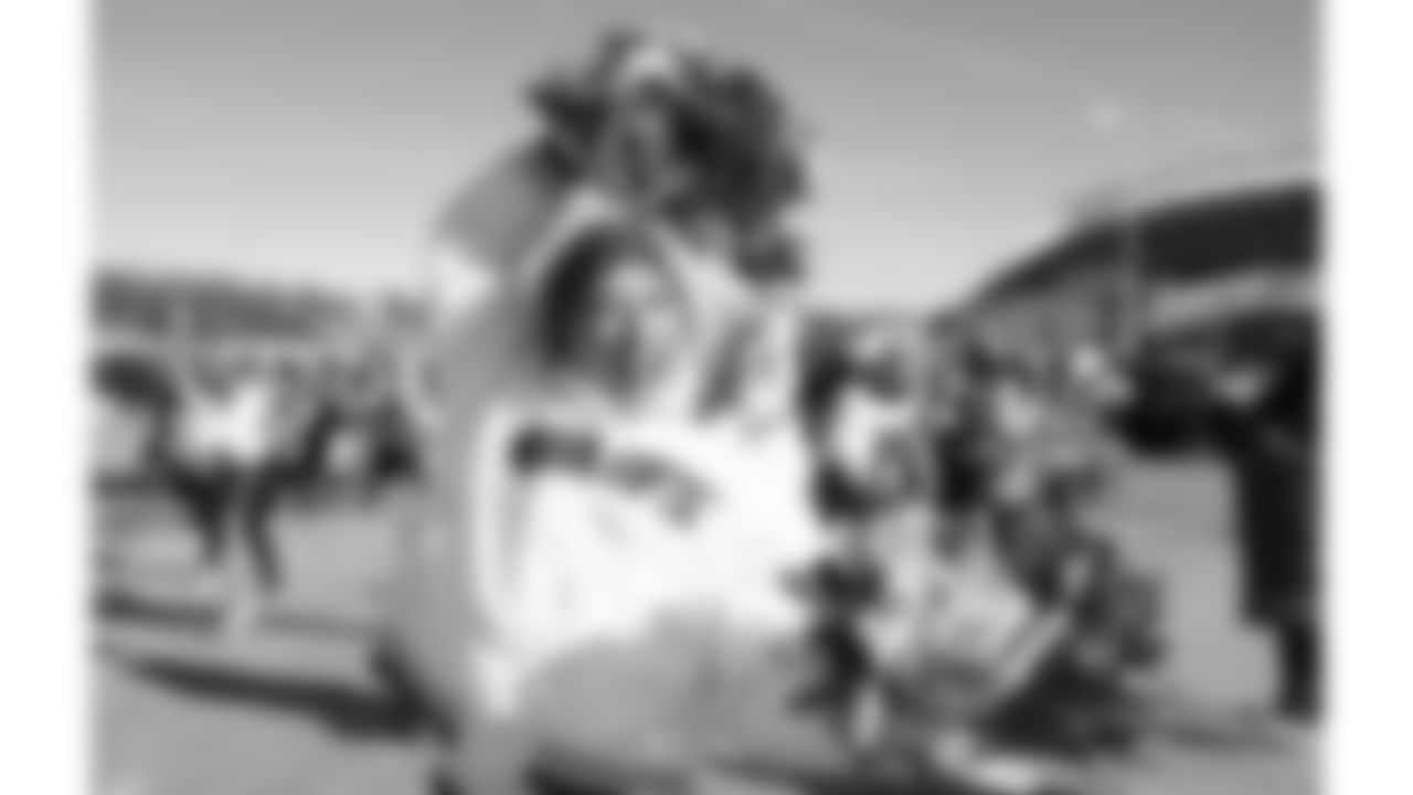 Kansas City Chiefs Cheerleaders prior to a week 15 NFL Football game against the Los Angeles Chargers on Sunday, December 14, 2025 in Kansas City, MO.