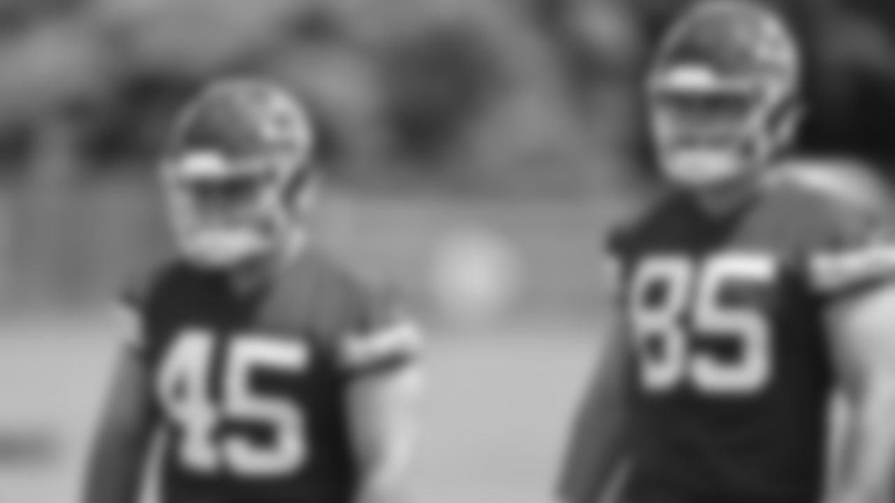 Kansas City Chiefs players during rookie mini camp, May 3, 2025.