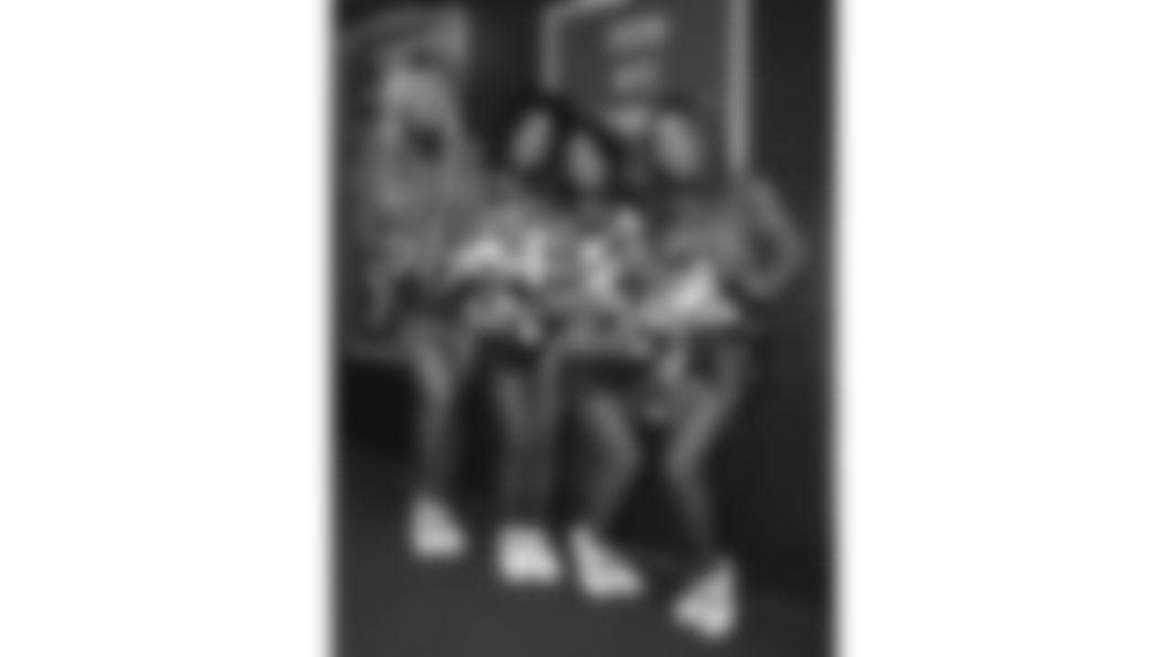 Kansas City Chiefs Cheerleaders before a week 8 NFL football game against the Washington Commanders, Monday, October 27, 2025, in Kansas City, MO.