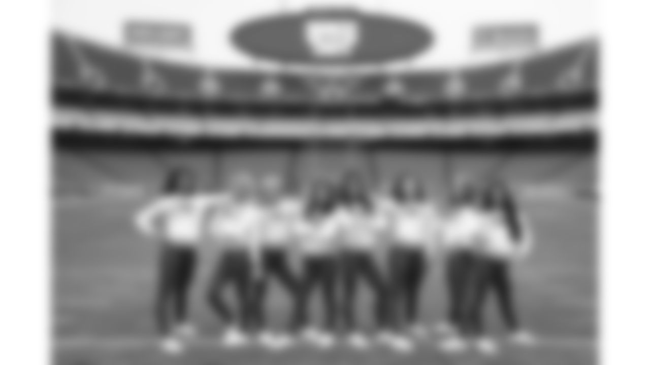 The Kansas City Chiefs Cheerleaders and Entertainment teams prior to a week 17 NFL Football game against the Denver Broncos on December 25, 2025 in Kansas City, MO.