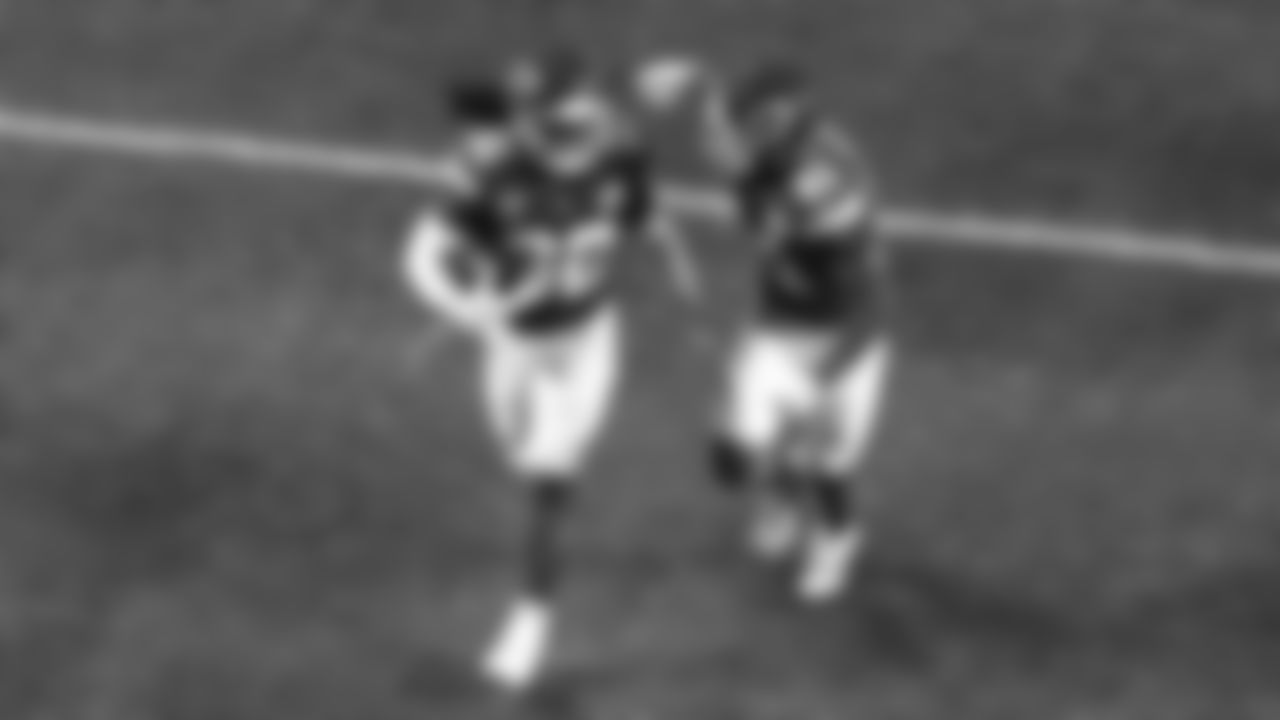 Kansas City Chiefs linebacker Nick Bolton (32) runs with the ball during a week 17 NFL football game against the Denver Broncos, Thursday, December 25, 2025 in Kansas City, MO.