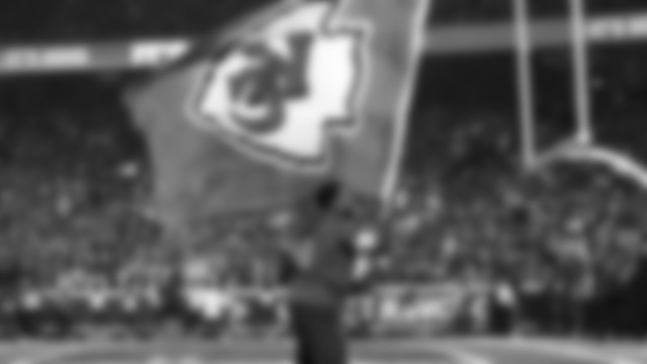 Kansas City Chiefs flag runner during the NFL Week 14 matchup against the Los Angeles Chargers on Sunday, December 11, 2024 in Kansas City, MO.