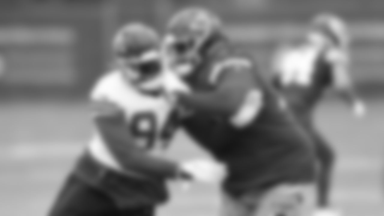 Kansas City Chiefs offensive tackle Donovan Smith (79) during in-season practice on Thursday, November 30, 2023 in Kansas City, MO.