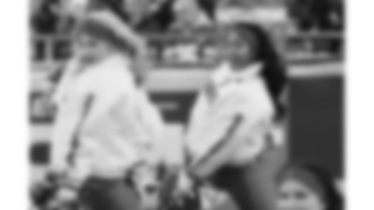 Kansas City Chiefs Cheerleaders perform during a week 15 NFL Football game against the Los Angeles Chargers on Sunday, December 14, 2025 in Kansas City, MO.