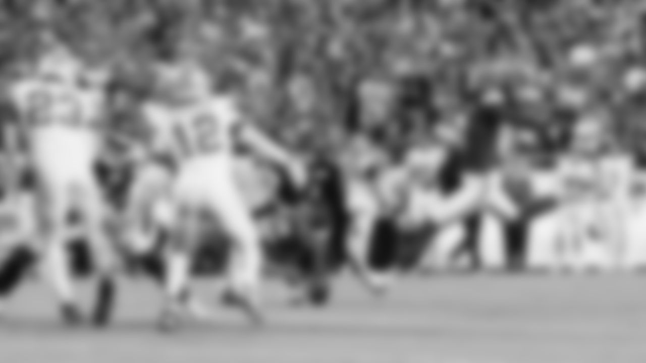 Kansas City Chiefs kicker Harrison Butker (7) kicks an extra point during a week 6 NFL Football game against the Detroit Lions on Sunday, October 12, 2025 in Kansas City, MO.