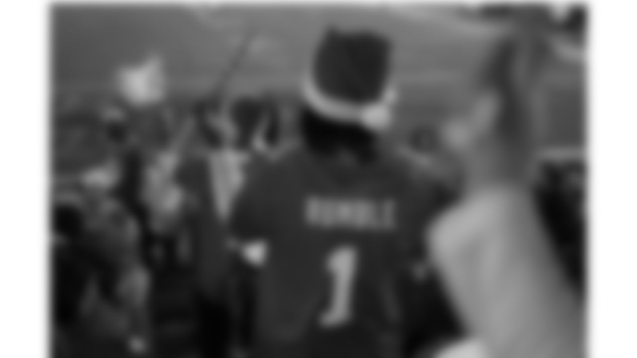 The Kansas City Chiefs Cheerleaders and Entertainment teams during a week 17 NFL Football game against the Denver Broncos on December 25, 2025 in Kansas City, MO.