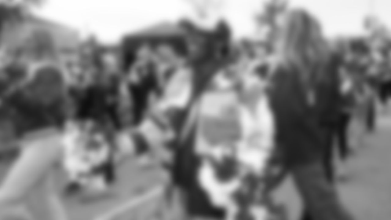 Kansas City Chiefs Alumni Cheerleaders in the pregame parade prior to a week 12 NFL Football game against the Indianapolis Colts on Sunday, November 23, 2025 in Kansas City, MO.