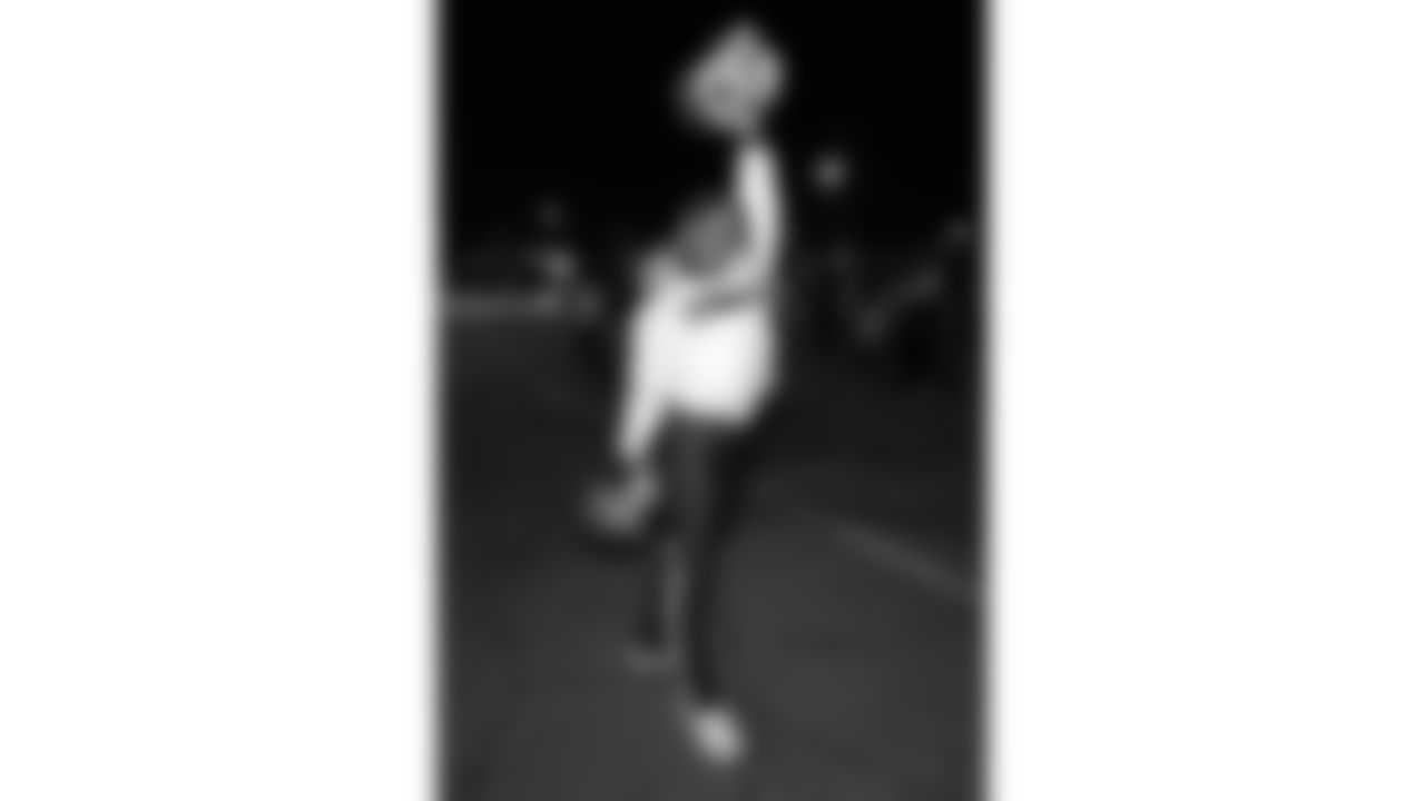 Kansas City Chiefs Cheerleaders at the pregame parade prior to a week 14 NFL Football game against the Houston Texans on Sunday, December 7, 2025 in Kansas City, MO.