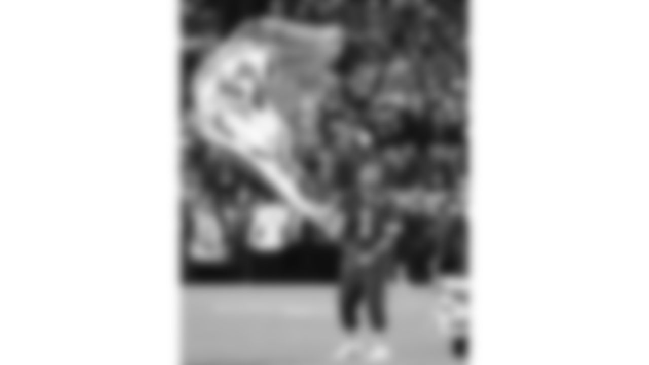 Rumble before a week 8 NFL football game against the Washington Commanders, Monday, October 27, 2025, in Kansas City, MO.