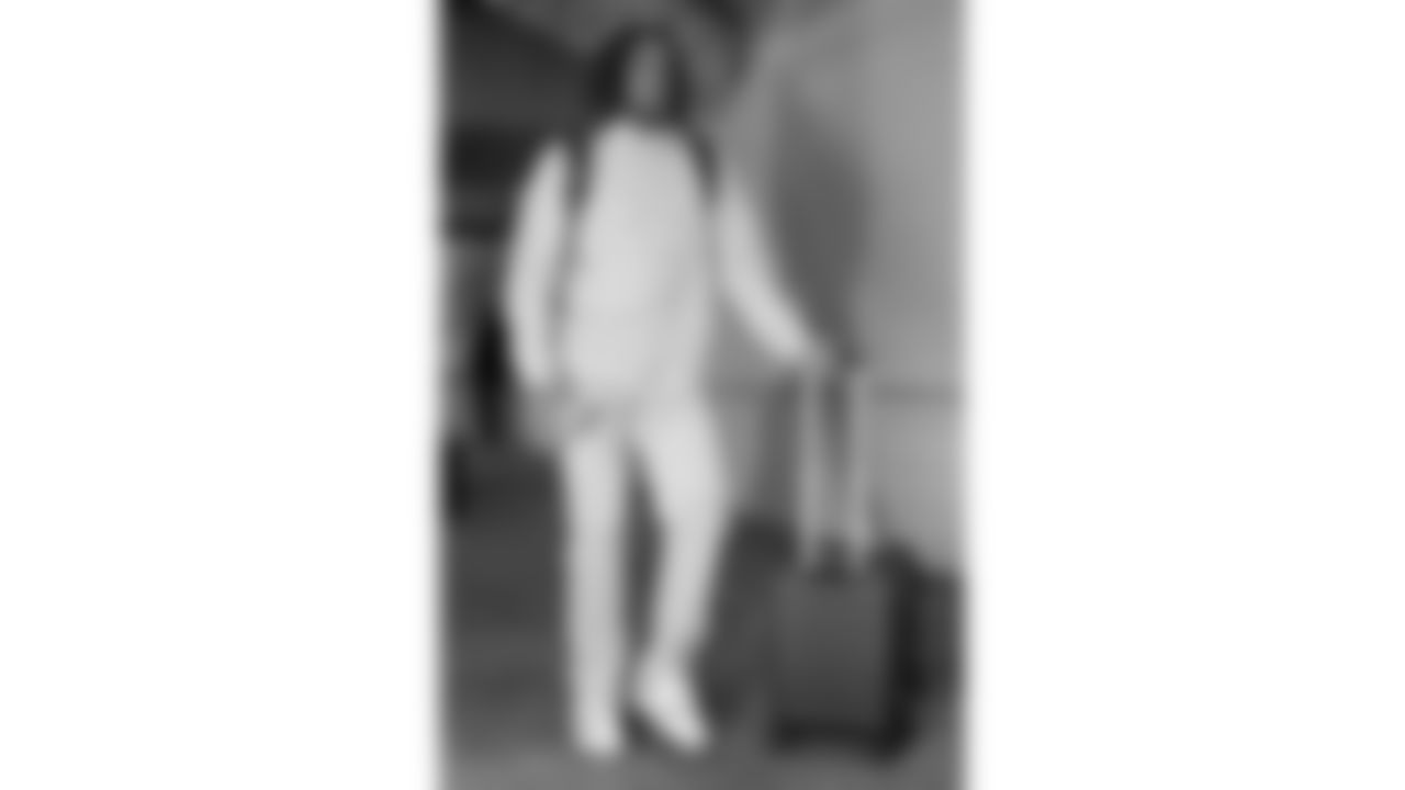 Kansas City Chiefs defensive back Nohl Williams (20) arrives at Nissan Stadium prior to a week 16 NFL Football game against the Tennessee Titans on Sunday, December 21, 2025 in Nashville, Tennessee.