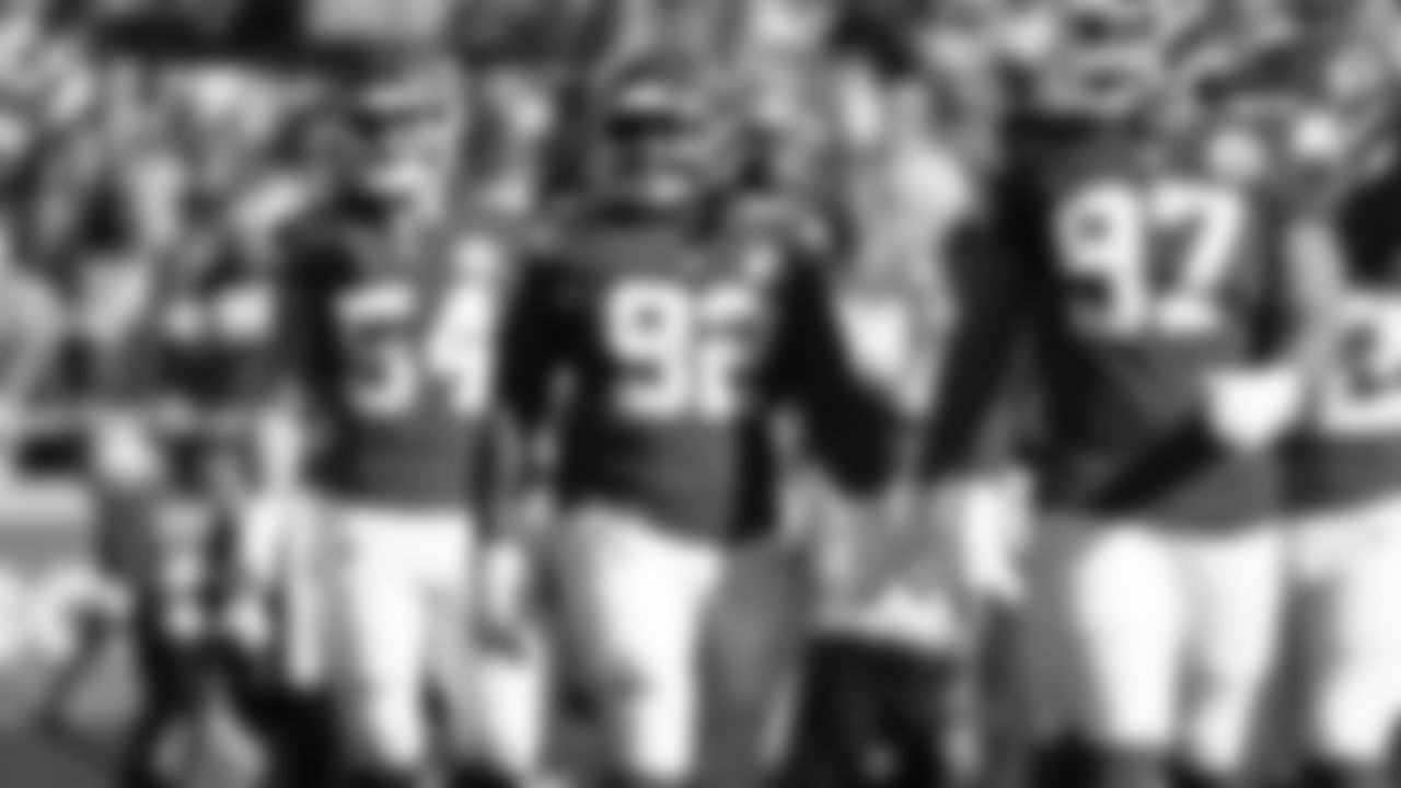 Kansas City Chiefs defensive tackle Derrick Nnadi (92) looks on during a week 12 NFL Football game against the Indianapolis Colts on Sunday, November 23, 2025 in Kansas City, MO