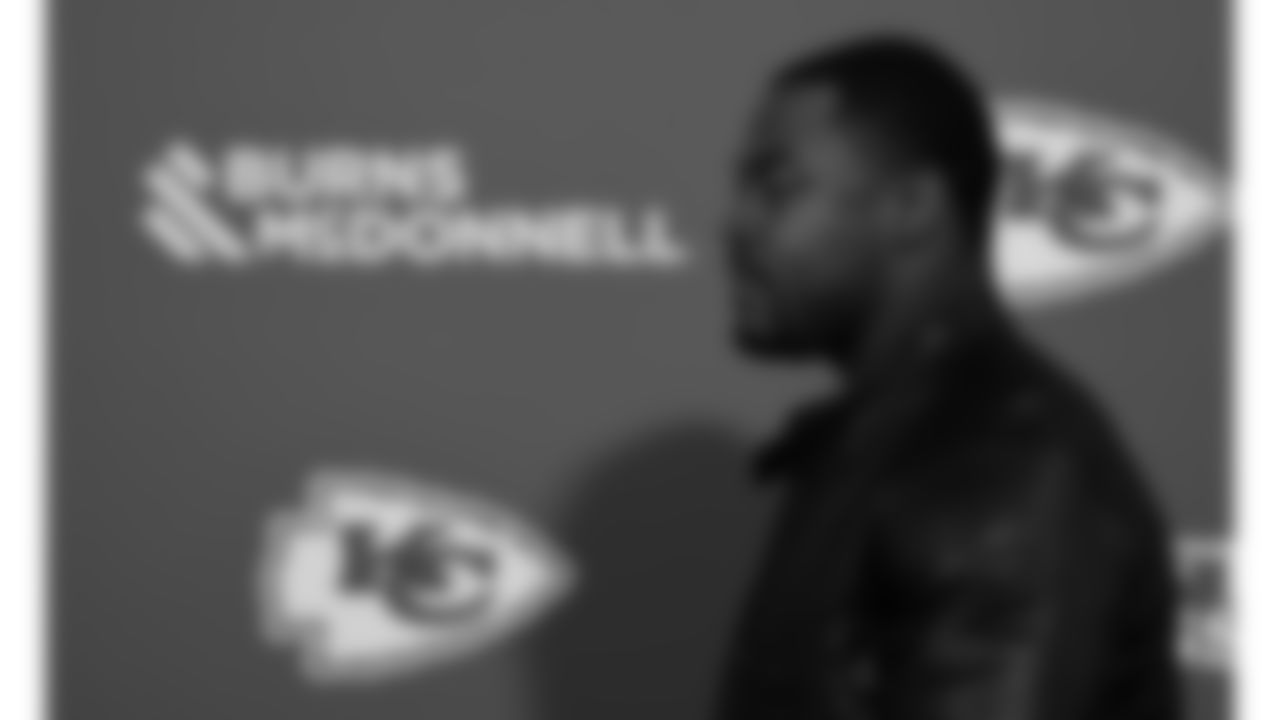 Kansas City Chiefs defensive tackle Chris Jones (95) arrives at GEHA Field at Arrowhead Stadium for a week 12 NFL football game against the Indianapolis Colts, Sunday, November 23, 2025 in Kansas City, MO.