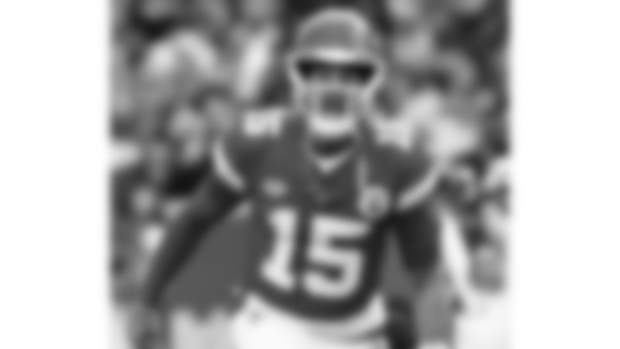 The Kansas City Chiefs face off against the Buffalo Bills at GEHA Field at Arrowhead Stadium on December 10, 2023.