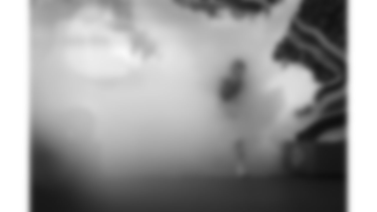 Kansas City Chiefs quarterback Patrick Mahomes (15) takes to the field during player introductions prior to a week 8 NFL Football game against the Washington Commanders on Monday, October 27, 2025 in Kansas City, MO.