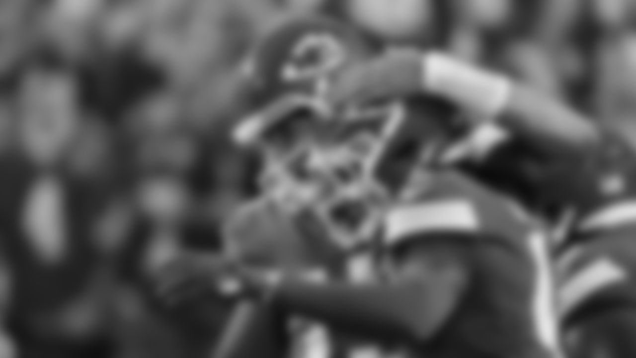 Kansas City Chiefs quarterback Patrick Mahomes (15) and Kansas City Chiefs wide receiver Rashee Rice (4) celebrates during a preseason week 3 NFL football game against the Chicago Bears, Friday, August 22, 2025 in Kansas City, MO.