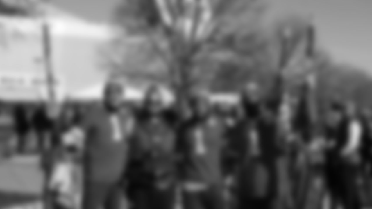 Chiefs Flag Runners prior to a week 15 NFL Football game against the Los Angeles Chargers on Sunday, December 14, 2025 in Kansas City, MO.