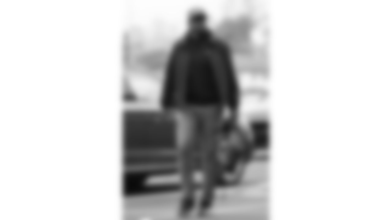 Kansas City Chiefs Offensive Assistant Coach Kevin Saxton arrives prior to a week 8 NFL Football game against the Washington Commanders on Monday, October 27, 2025 in Kansas City, MO.