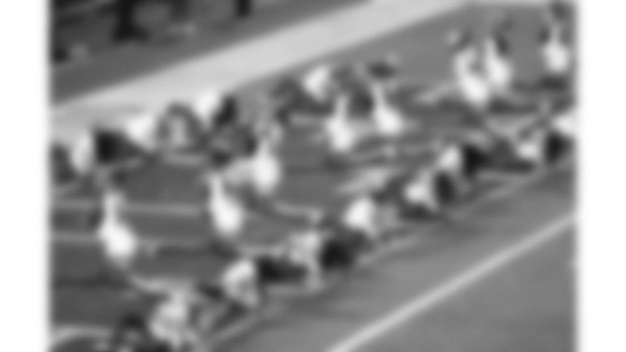 Kansas City Chiefs Cheerleaders perform during a week 14 NFL Football game against the Houston Texans on Sunday, December 7, 2025 in Kansas City, MO.