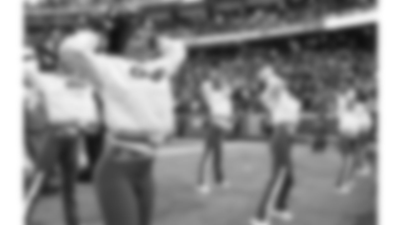 Kansas City Chiefs Cheerleaders perform during a week 15 NFL Football game against the Los Angeles Chargers on Sunday, December 14, 2025 in Kansas City, MO.